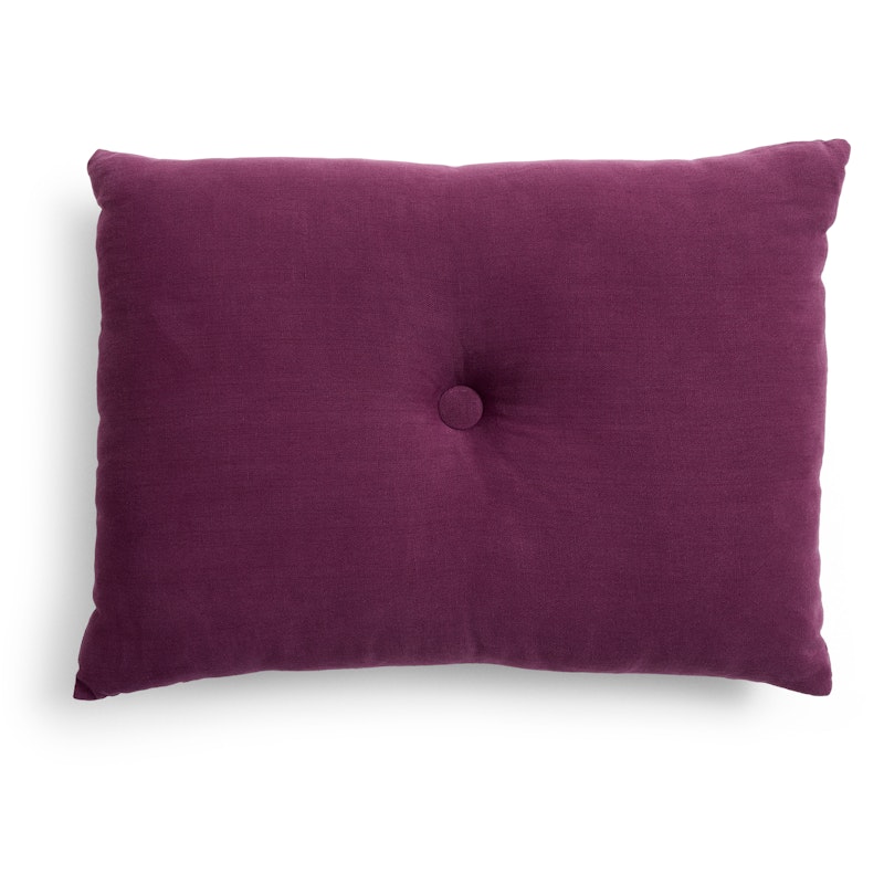 Dot Cushion Linen 45x60 cm, Burgundy