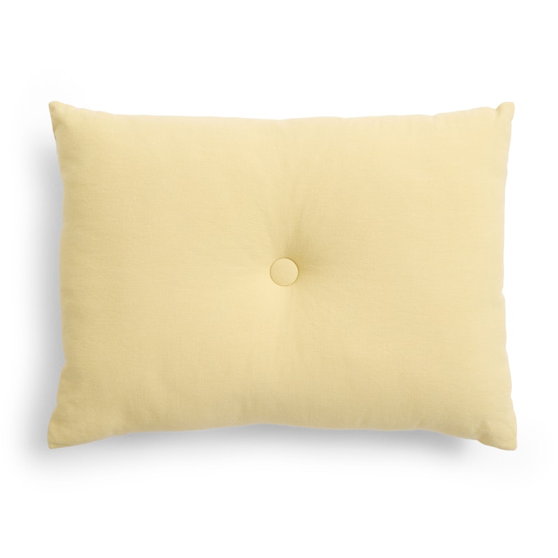 Dot Cushion Linen 45x60 cm, Soft Yellow