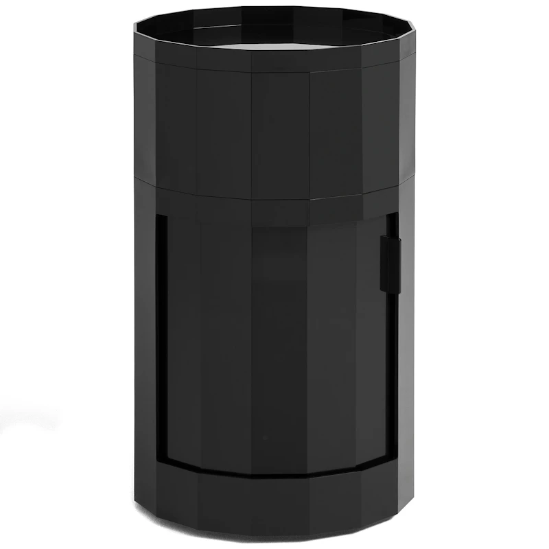 Facet Cabinet High With Feet / Casters, Anthracite