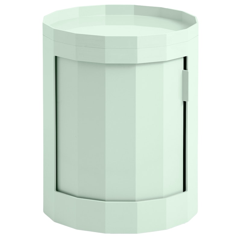 Facet Cabinet Low, Soft Mint