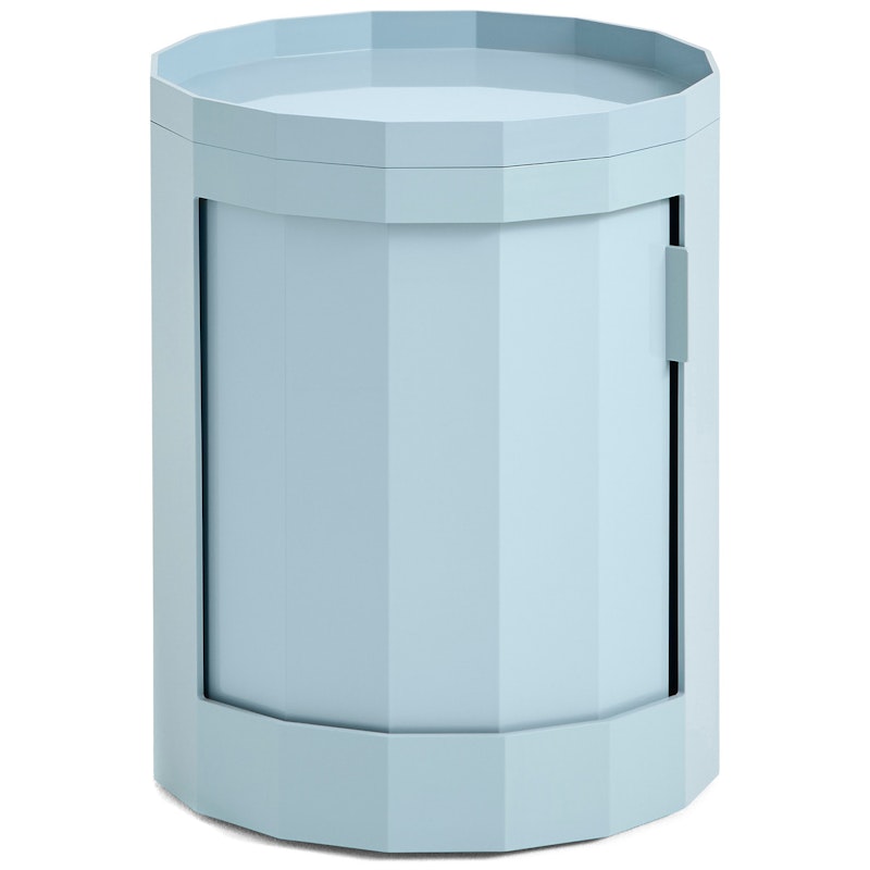 Facet Cabinet Low, Misty Blue