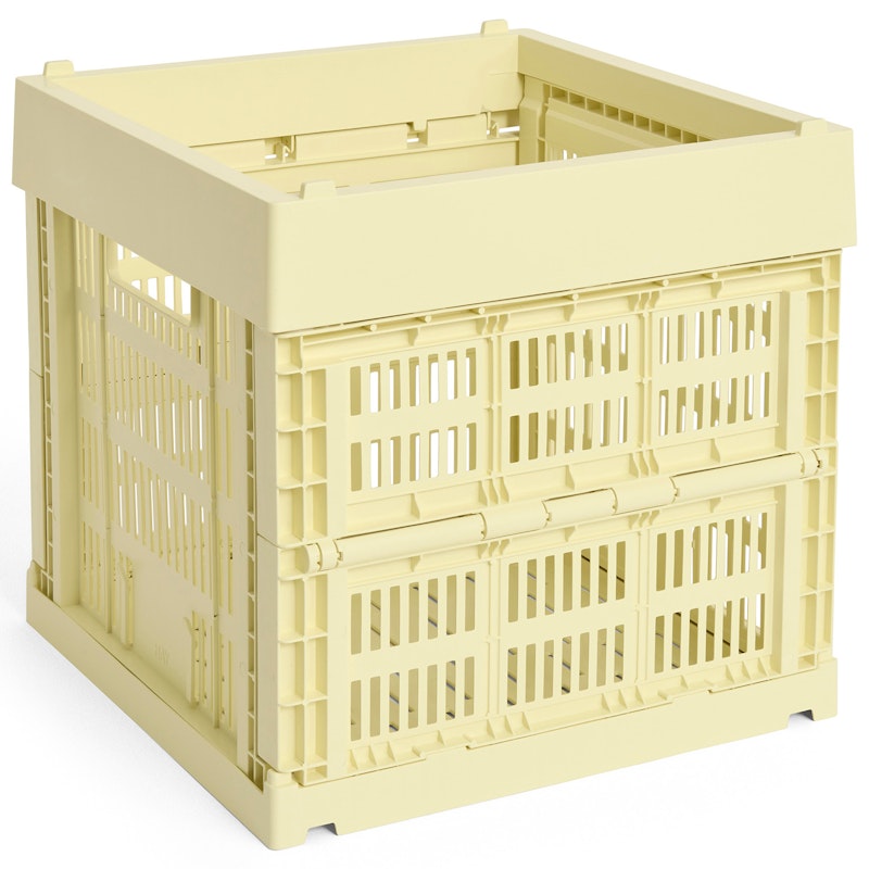 Colour Crate Cube Storage, Light Yellow