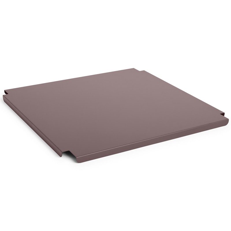 Colour Crate Metal Large Square Lid, Bordeaux