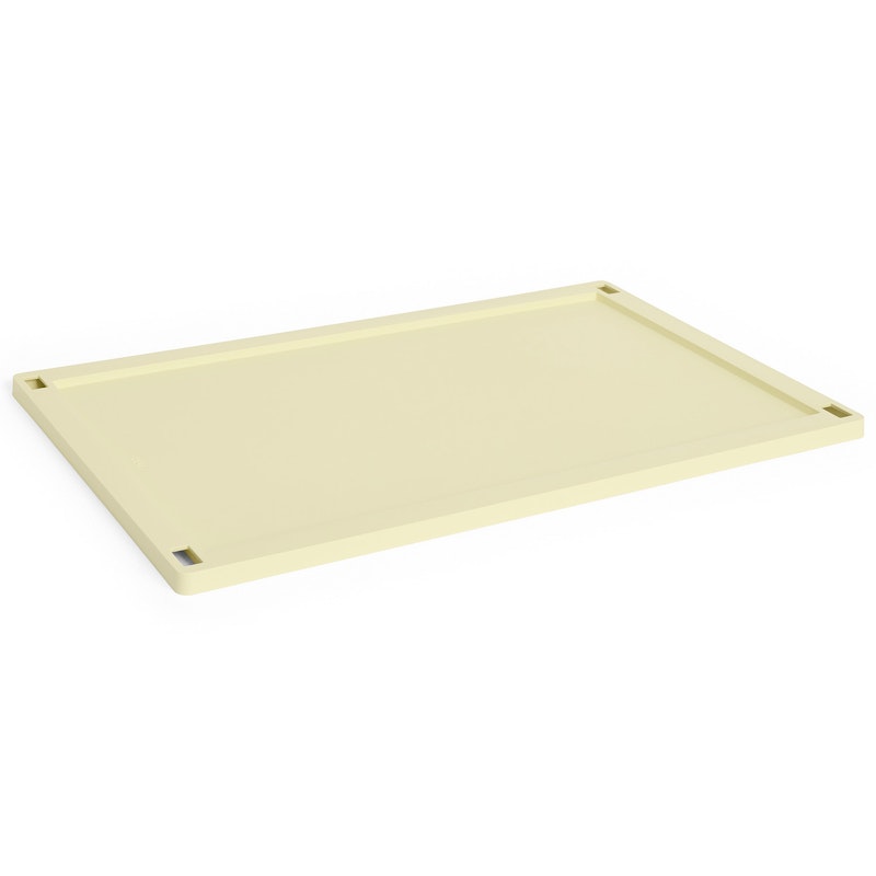 Colour Crate Plastic Large Lid, Light Yellow