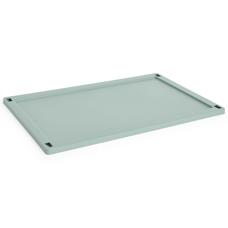 Colour Crate Plastic Large Lid, Sage Green