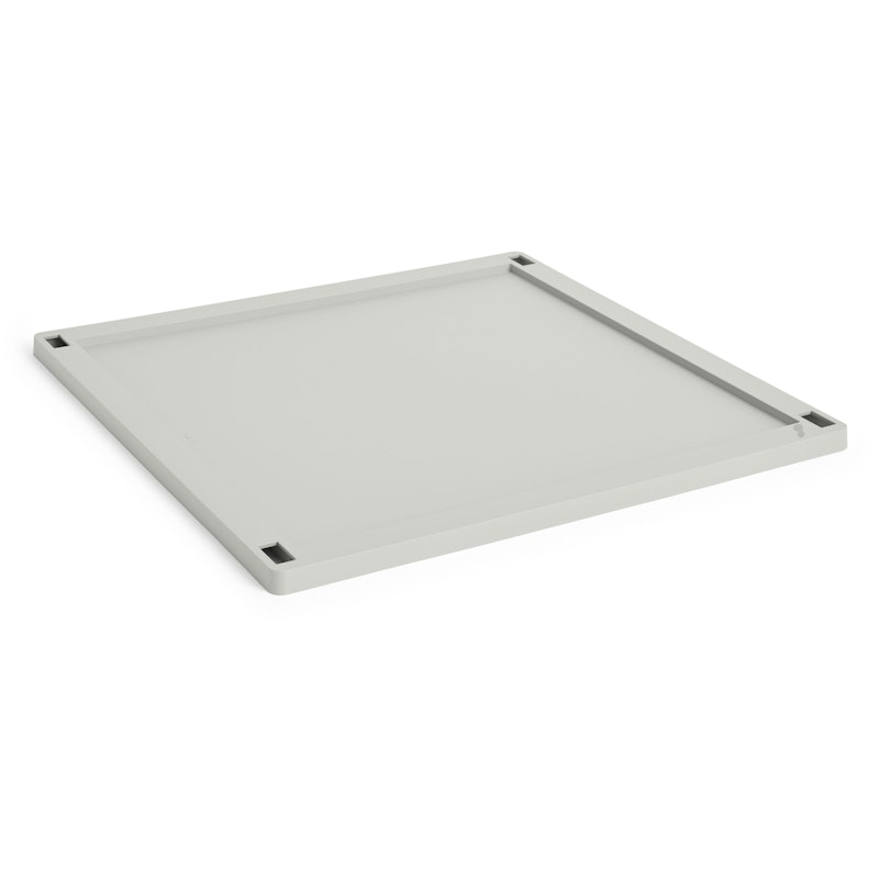 Colour Crate Plastic Large Square Lid, Grey