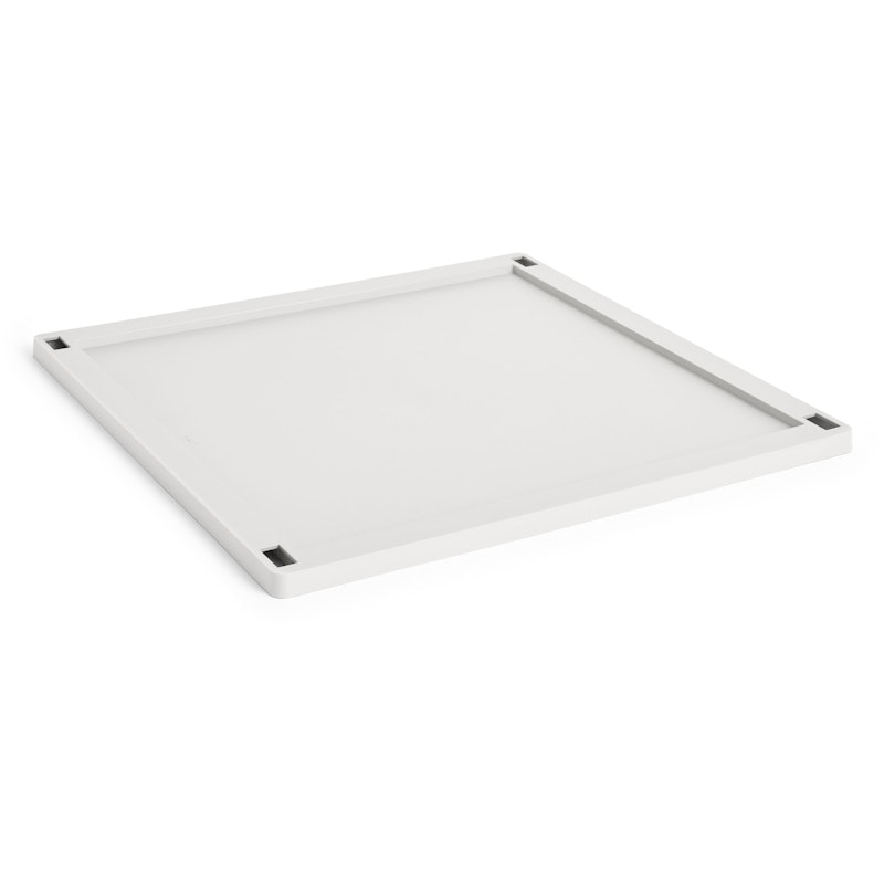 Colour Crate Plastic Large Square Lid, Off-White