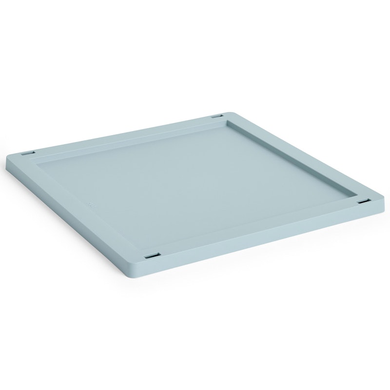 Colour Crate Plastic Medium Square / Cube Lid, Dusty Blue