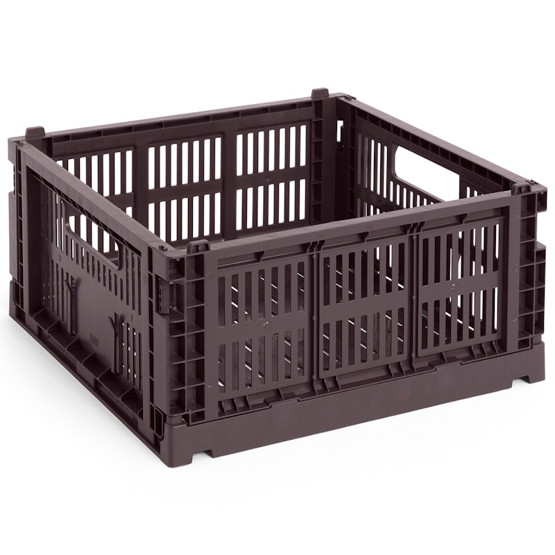 Colour Crate Medium Square Storage, Bordeaux