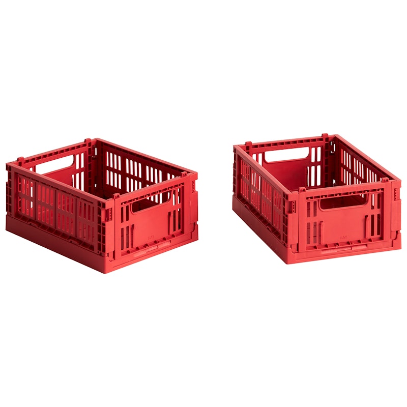 Colour Crate Storage Boxes Mini 2-pack, Red