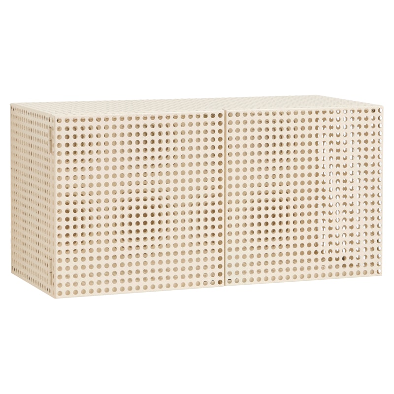 Perforated Wall Cabinet, Eggshell