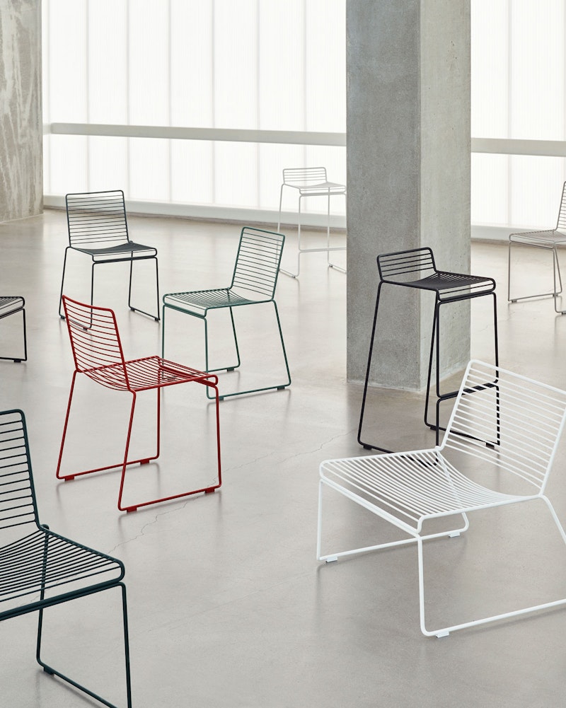 Hee Bar Stool Low, Black from HAY | RoyalDesign.co.uk