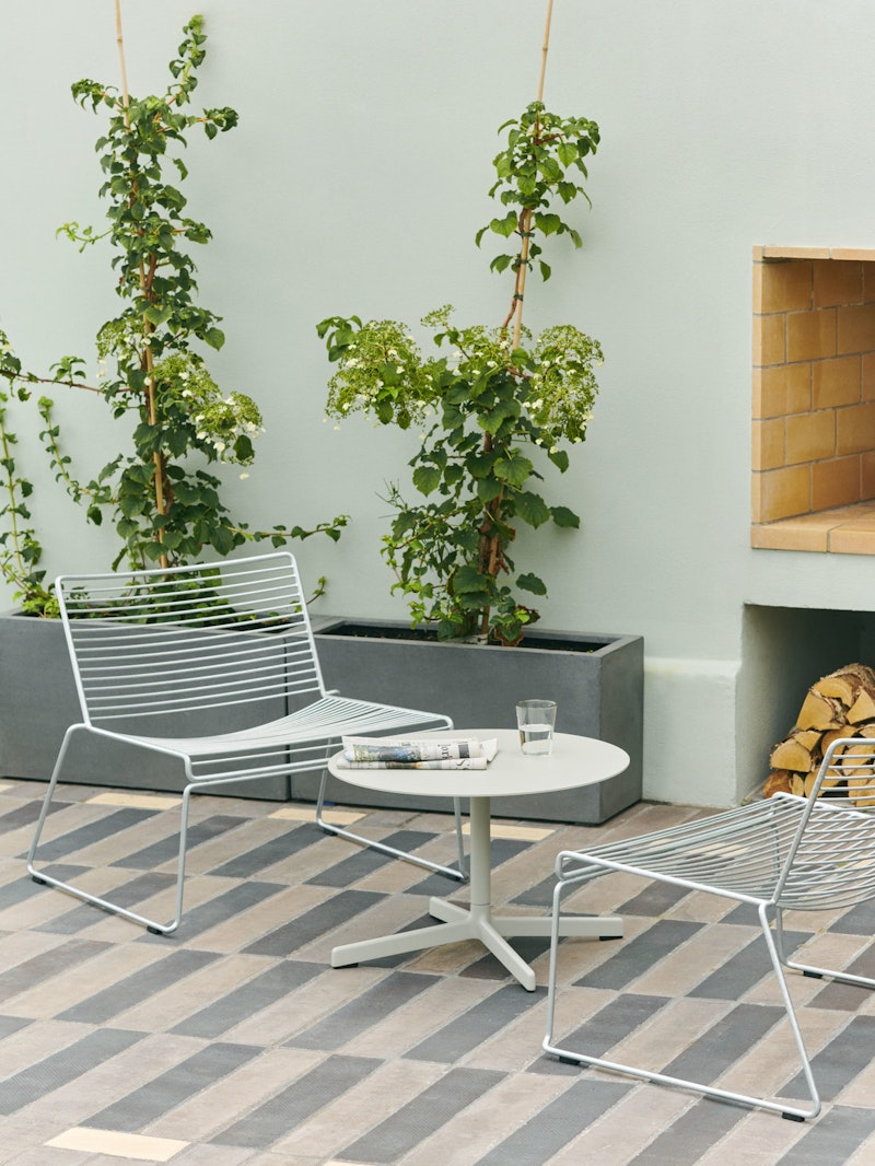 Hee Lounge Chair Hot Galvanized Steel from HAY RoyalDesign