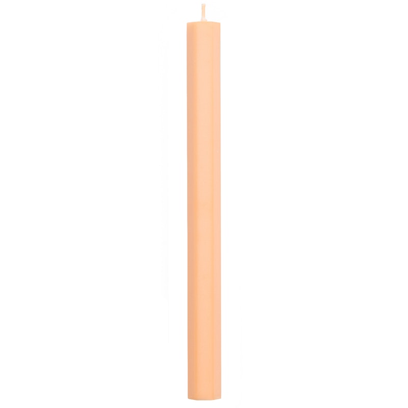 Hexagon Candle, Dark Peach