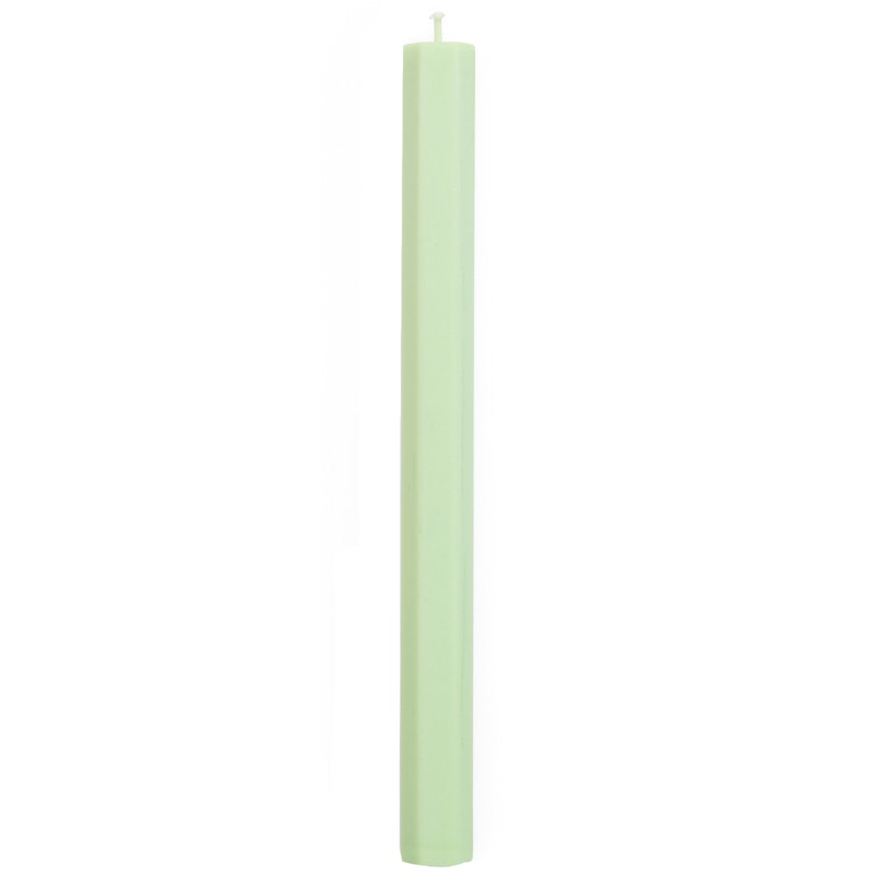 Hexagon Candle, Light Green