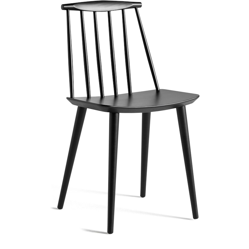 J77 Chair Water-based Lacquer, Black