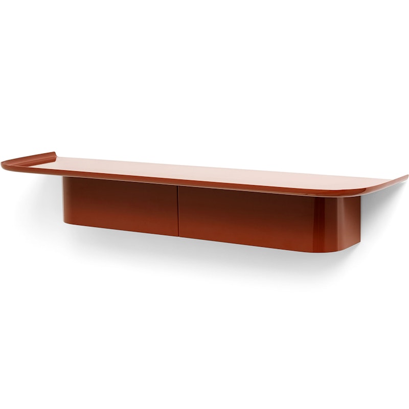 Korpus L Shelf, Brick Red