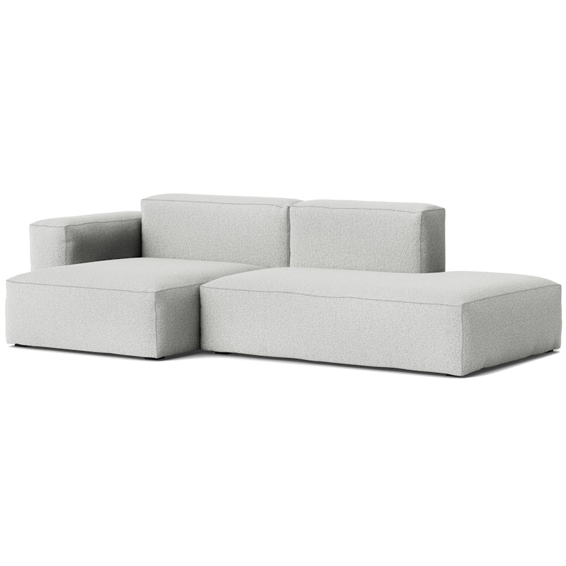 Mags Soft Low 2.5-seater Sofa Comb. 3 Left Divan, Hallingdal 116 / Light Grey Stitching