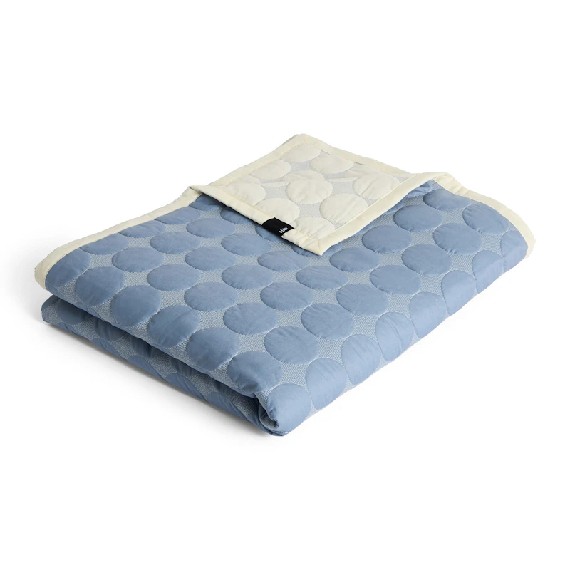 Mega Dot Bedspread 235x245 cm, Dusty Blue