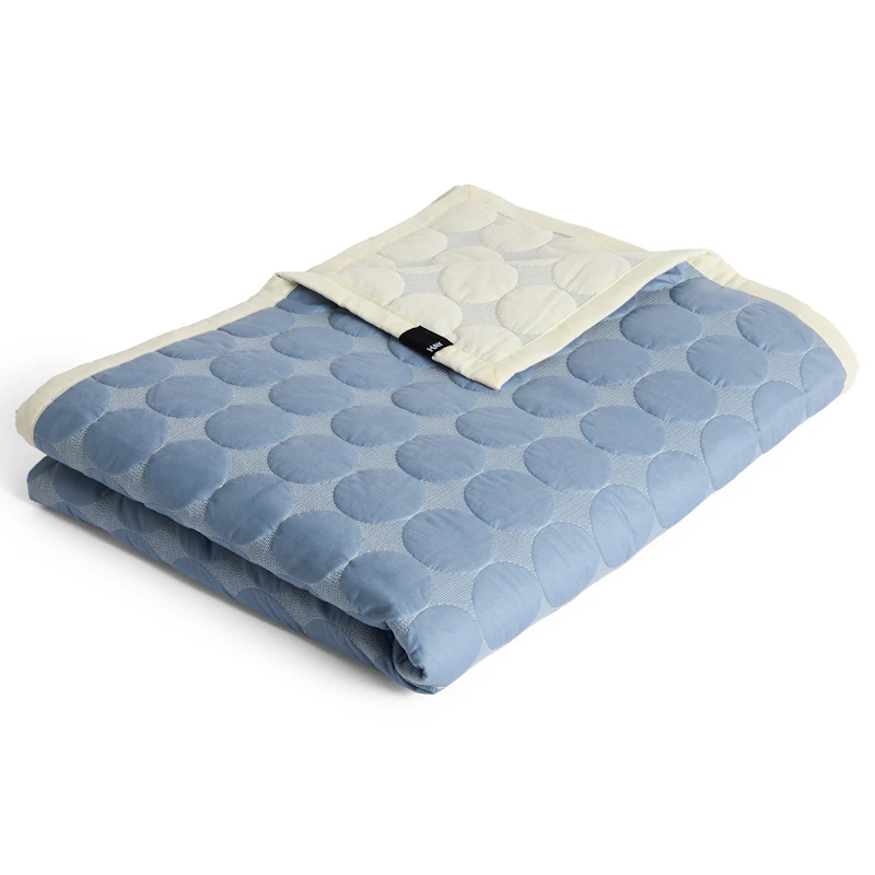 Mega Dot Bedspread 260x260 cm, Dusty Blue