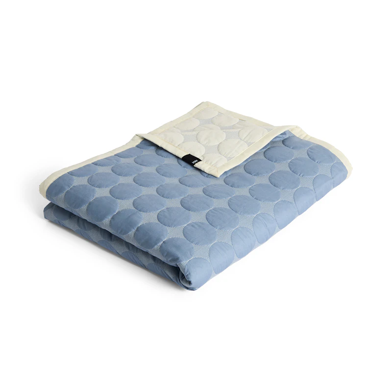 Mega Dot Bedspread 195x245 cm, Dusty Blue