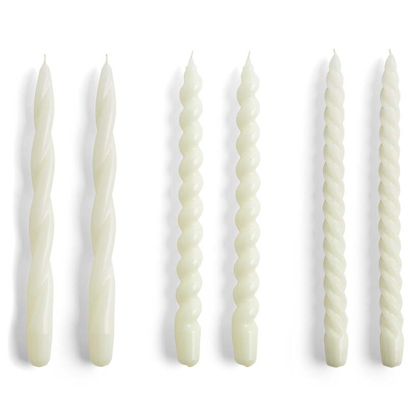 Mix Candles Long 6-pack, Off-white