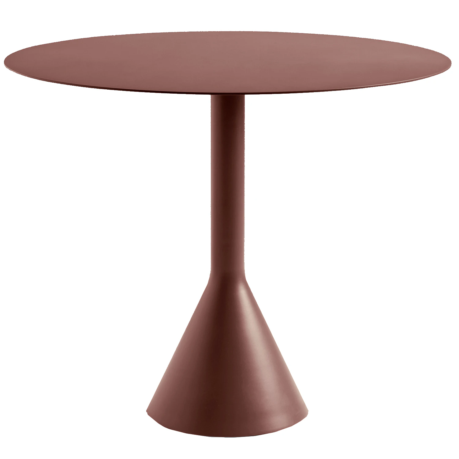Palissade Cone Table Ø90 cm, Iron Red from HAY | RoyalDesign.co.uk