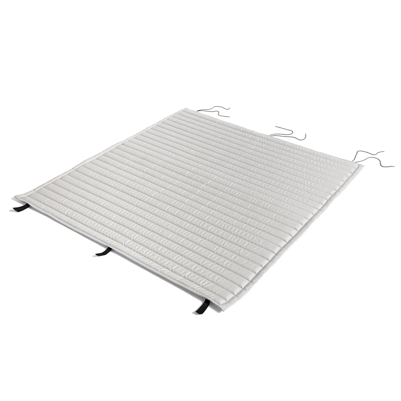 Palissade Cushion Quilted Lounge Sofa, Sky Grey