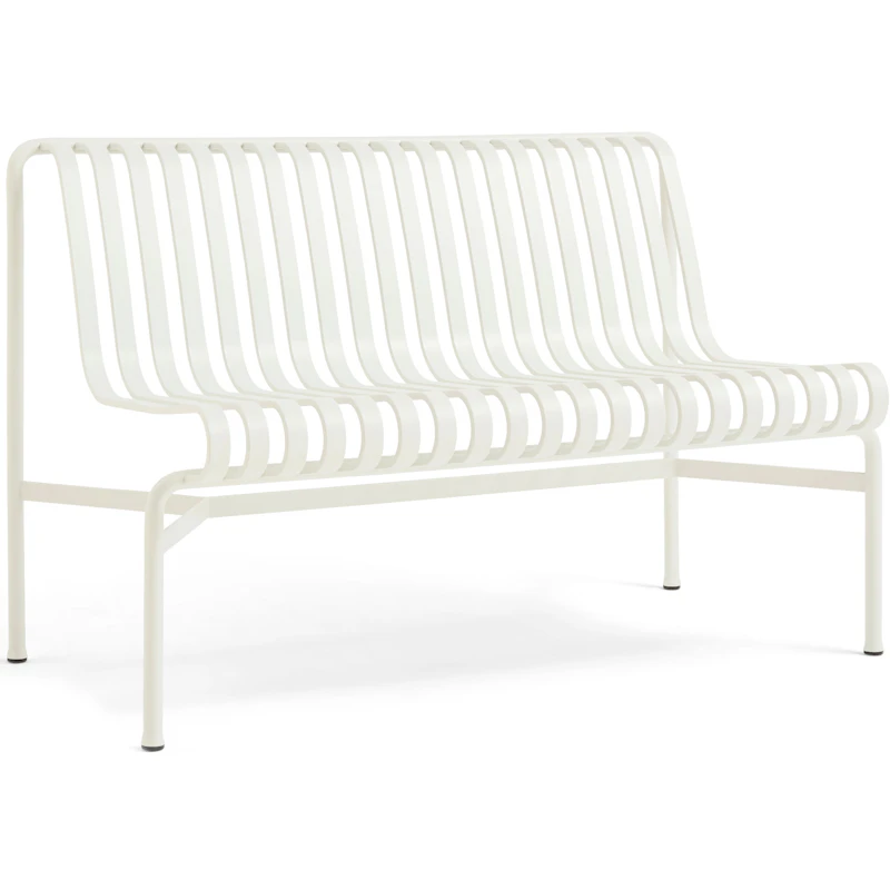 Palissade Dining Bench Without Armrests, Cream White