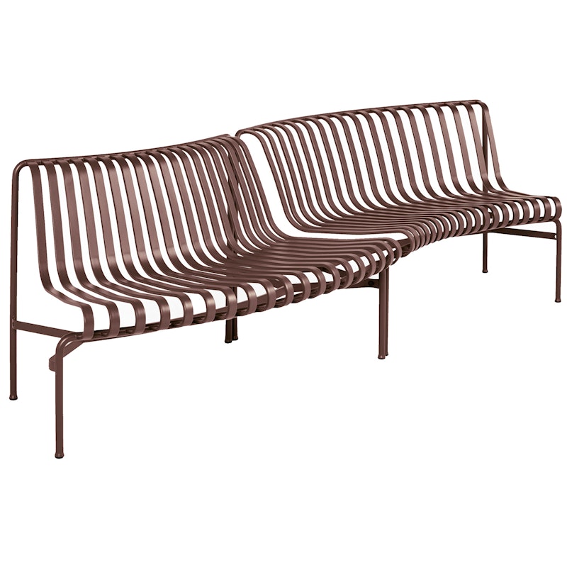 Palissade Park Bench Starter Set In/Out, Iron Red