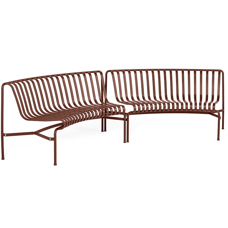 Palissade Park Bench Starter Set In/In, Iron Red