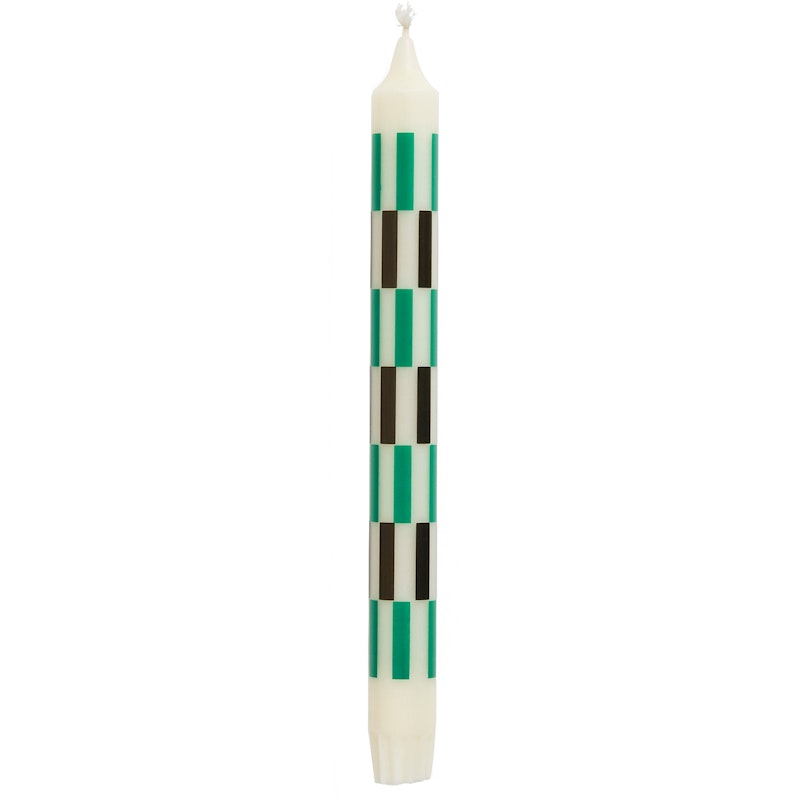 Pattern Candle, Black / Green / Off-white