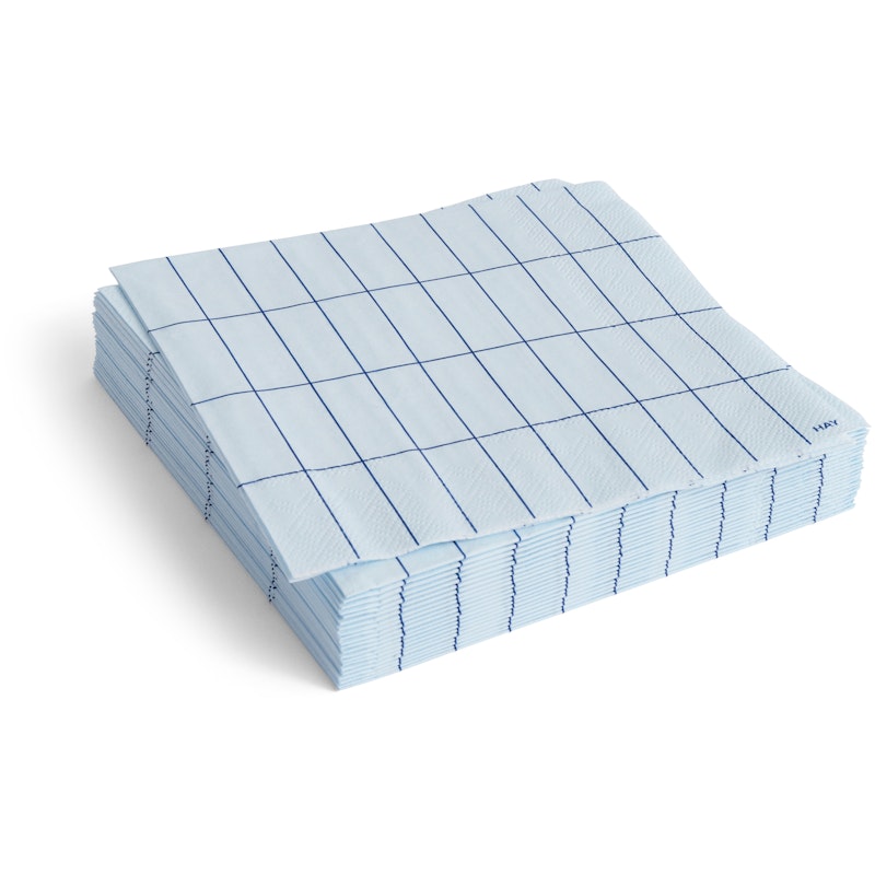 Pattern Napkins 33x33 cm, Blue / Light Blue