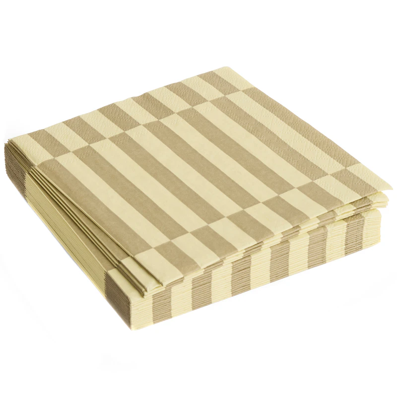 Pattern Napkins 33x33 cm, Cream / Sand