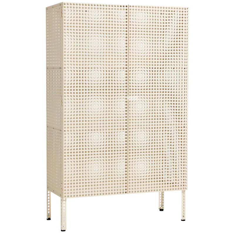 Perforated Cabinet Large, Eggshell