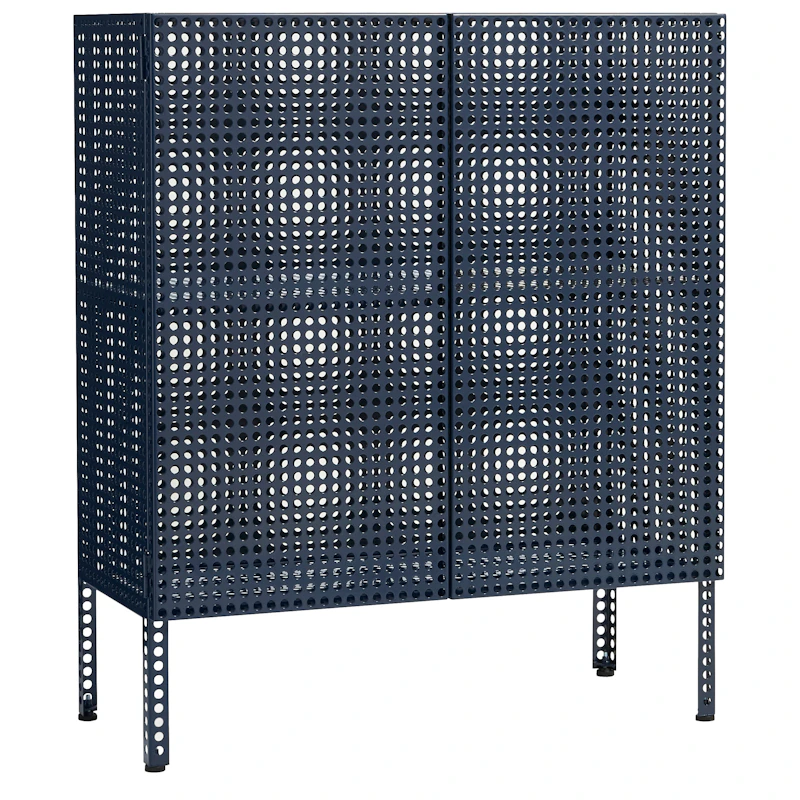 Perforated Cabinet Medium, Steel Blue