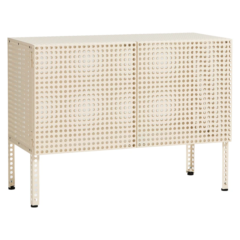 Perforated Cabinet Small, Eggshell
