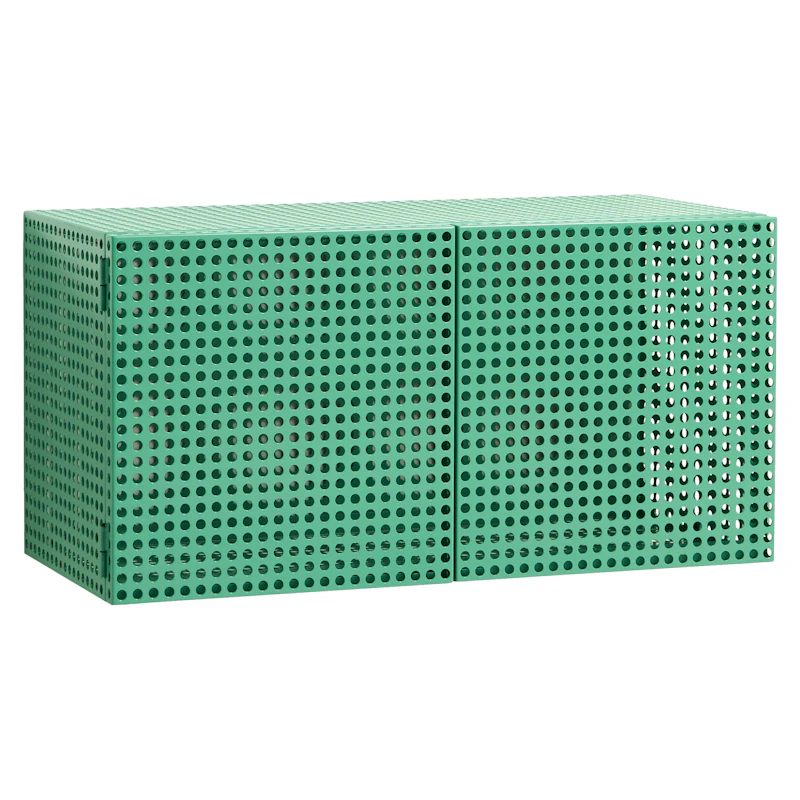Perforated Wall Cabinet, Soft Jade