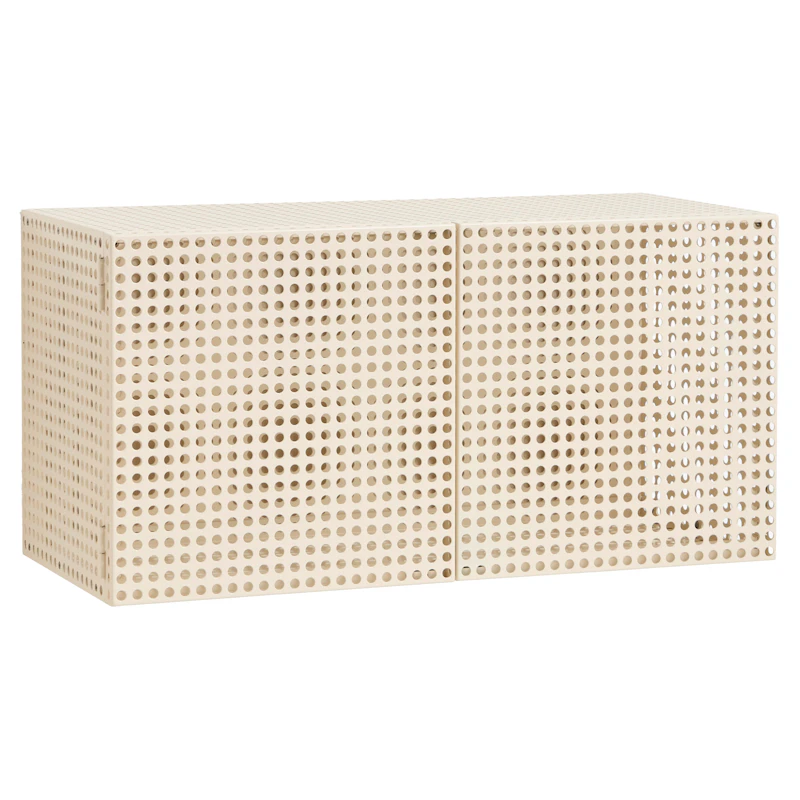 Perforated Wall Cabinet, Eggshell