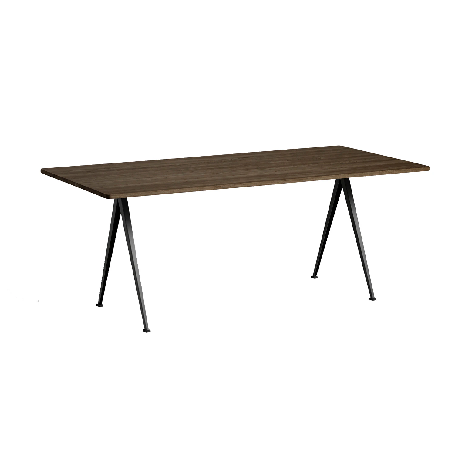 Pyramid 02 Dining Table 85x190 cm, Black / Dark Oiled Oak | RoyalDesign ...