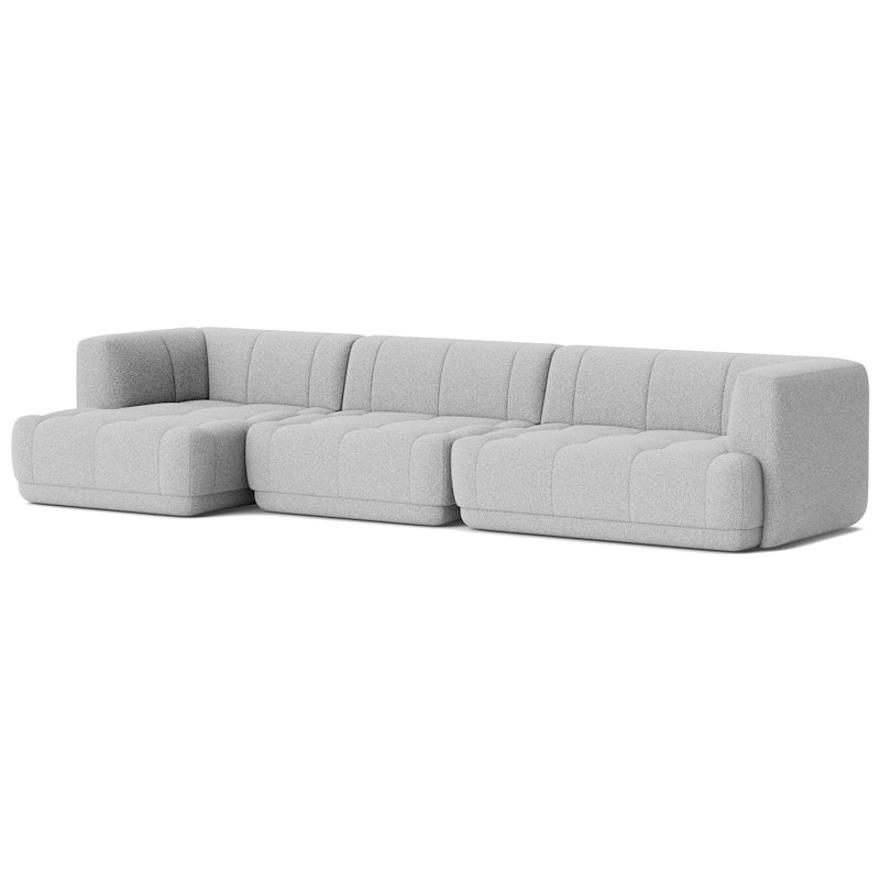 Quilton 4-Seater Sofa Configuration 17 Left, Flamiber C8 Grey