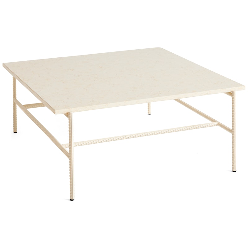 Rebar Coffee Table 80x84 cm, Alabaster