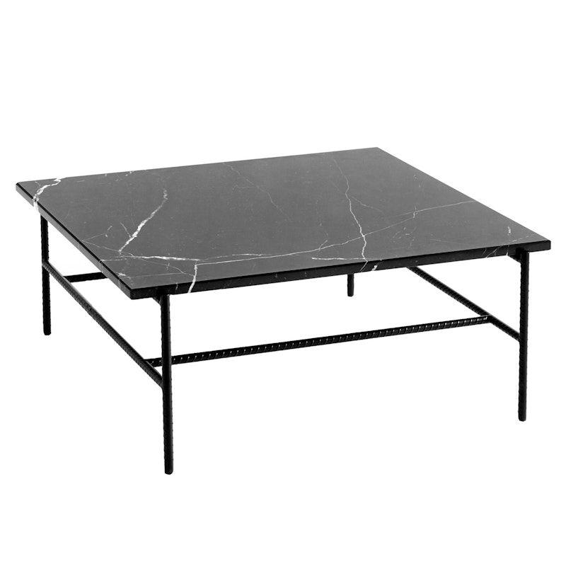 Rebar Coffee Table 80x84 cm, Soft Black