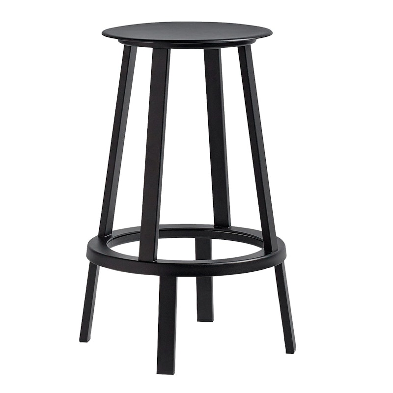 Revolver Bar Stool S, Black