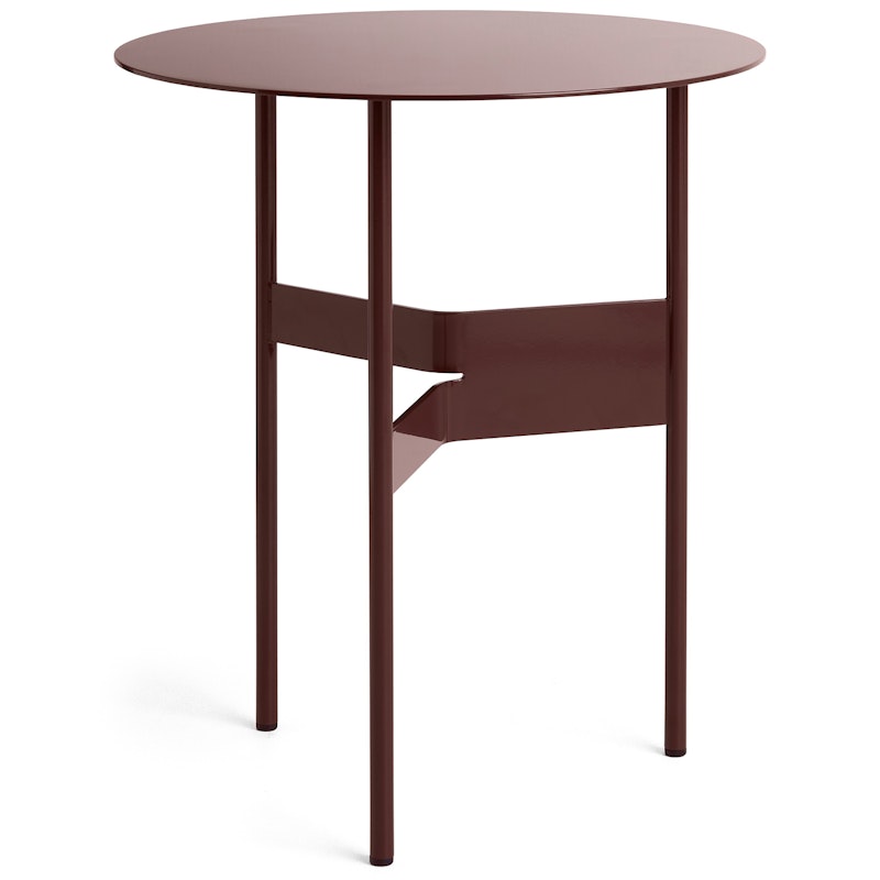 Shim Coffee Table Ø45 cm, Bordeaux