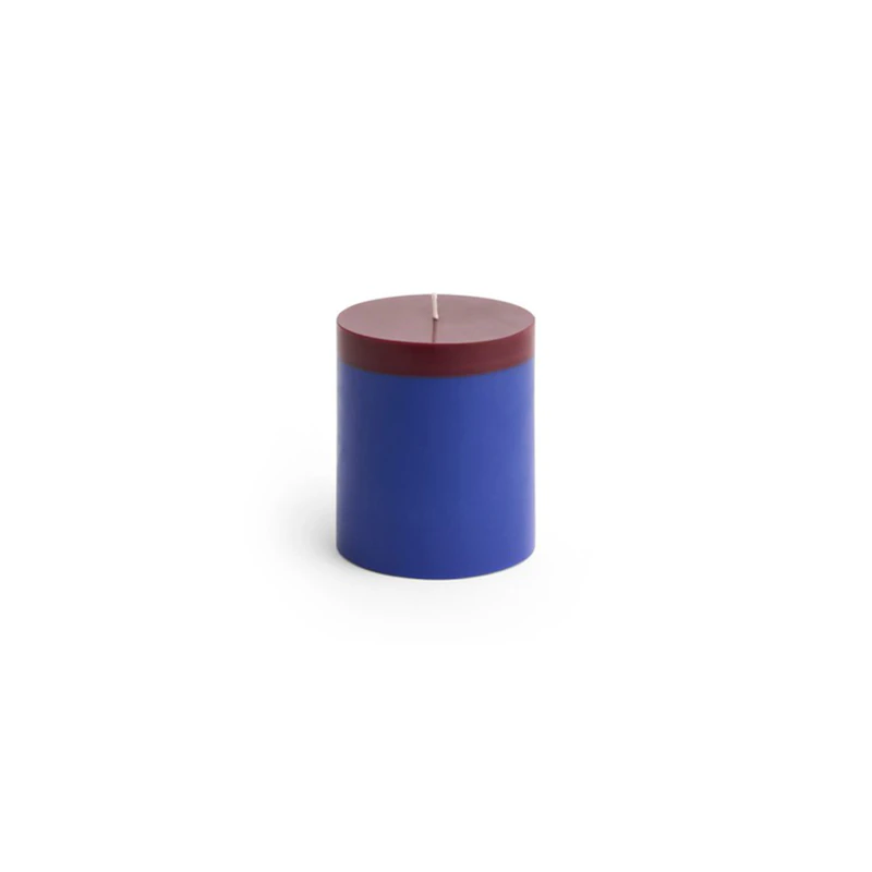 Silo Candle Medium, Royal Blue / Bordeaux