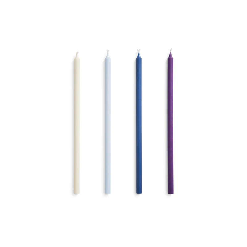 Slim Candle 4-pack, Blue / Lilac