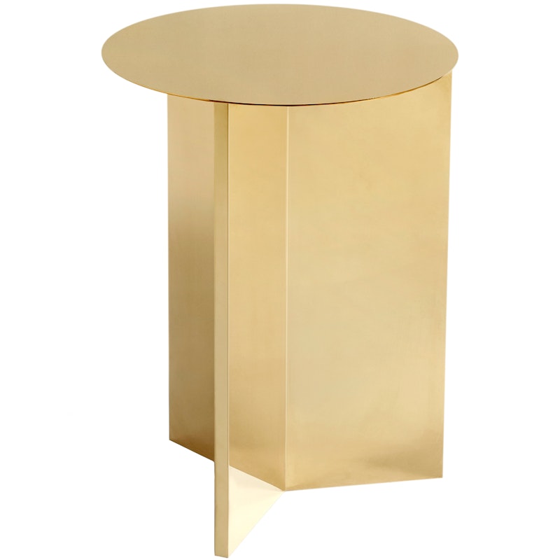 Slit Table Ø35 cm, Brass Plated