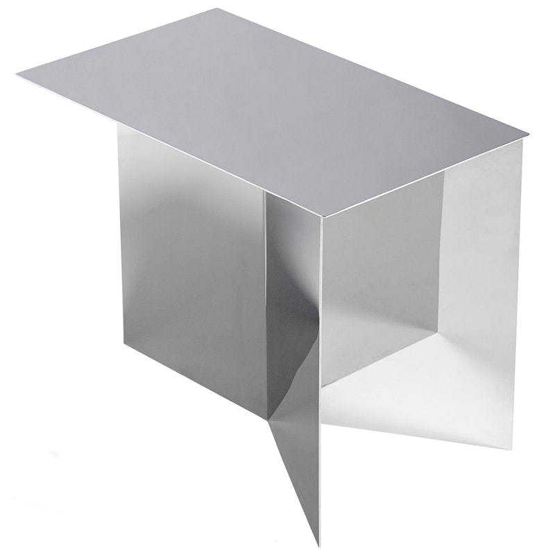 Slit Coffee Table Oblong, Stainless Steel