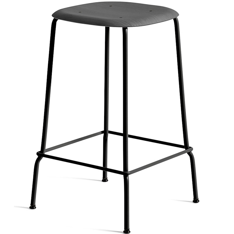 Soft Edge 80 Bar Stool, Soft Black